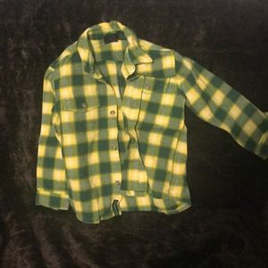 John Deere Brand boys flannel shirt